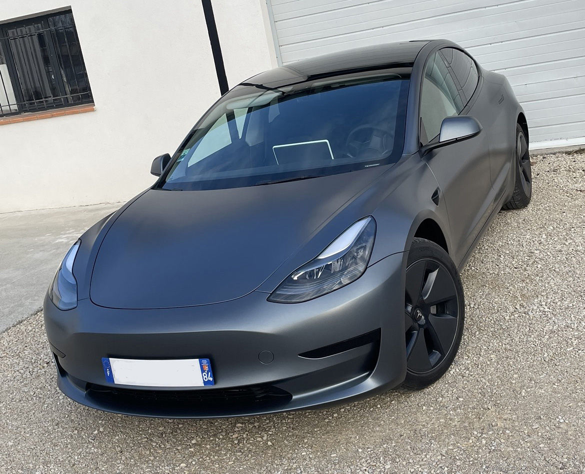 TESLA MODEL 3 COVERING PROVENCE WRAPPING 